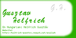 gusztav helfrich business card